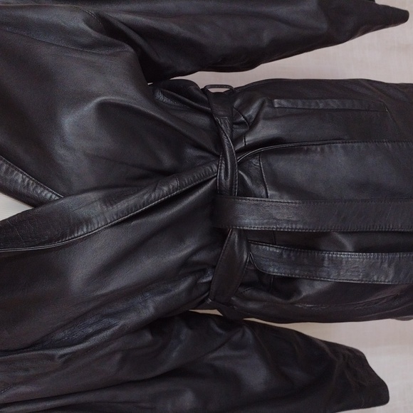 80s vintage Turkish leather wrap jacket - so epic - Picture 2 of 9